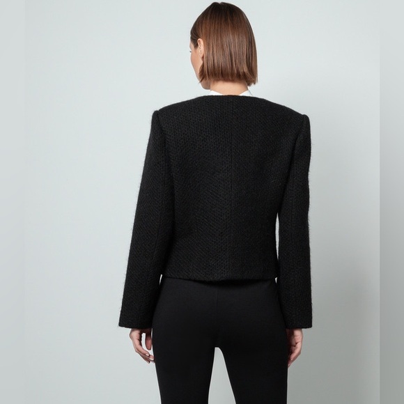 Anine Bing Anitta Jacket Black Tweed Jacket with Gold Buttons - Picture 5 of 16